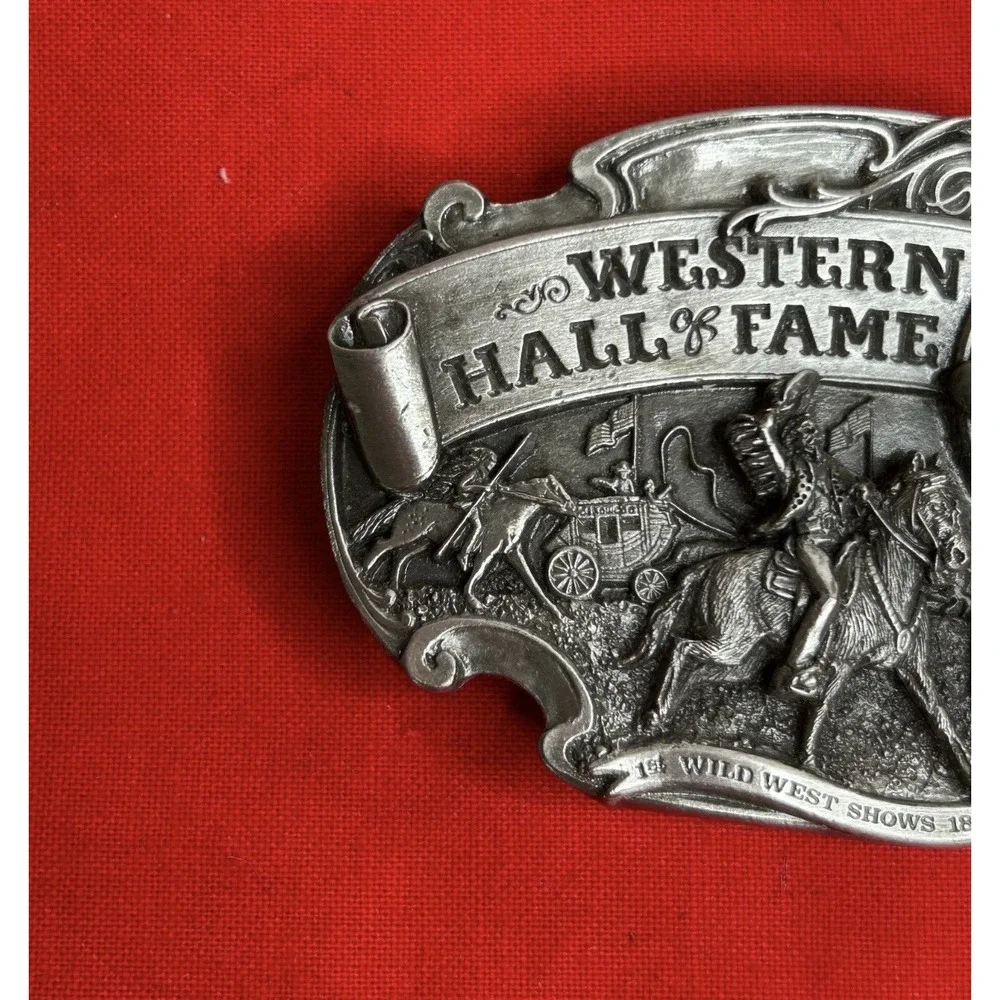 Buffalo Bill Siskiyou Belt Buckle Vintage 1986 Western Hall of Fame LE #687/1000